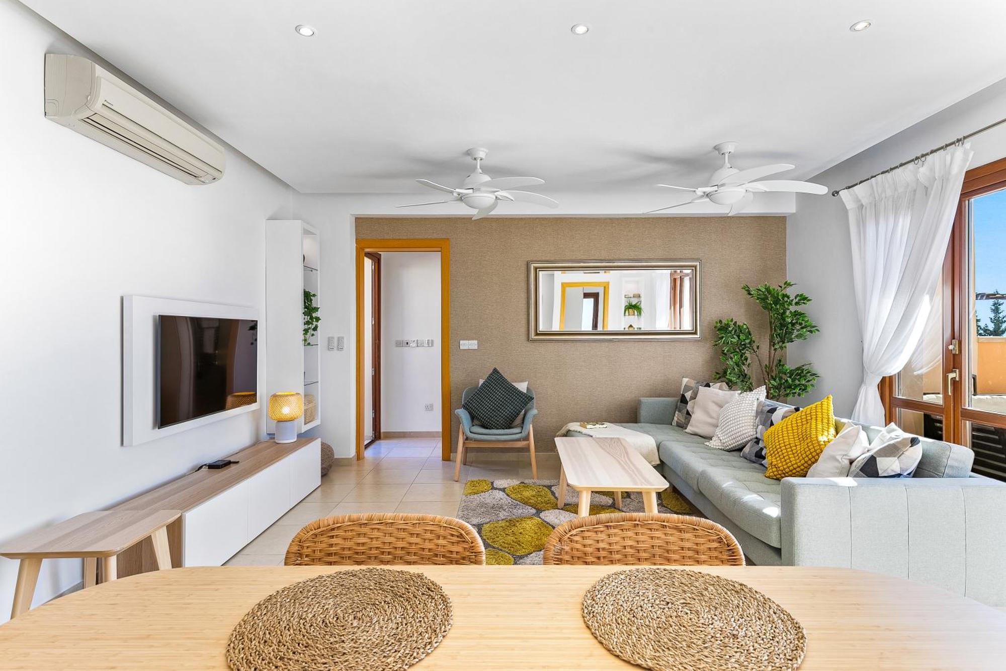 2 Bedroom Apartment Thalassa With Sea And Sunset Views, Aphrodite Hills Resort Sakarya Dış mekan fotoğraf