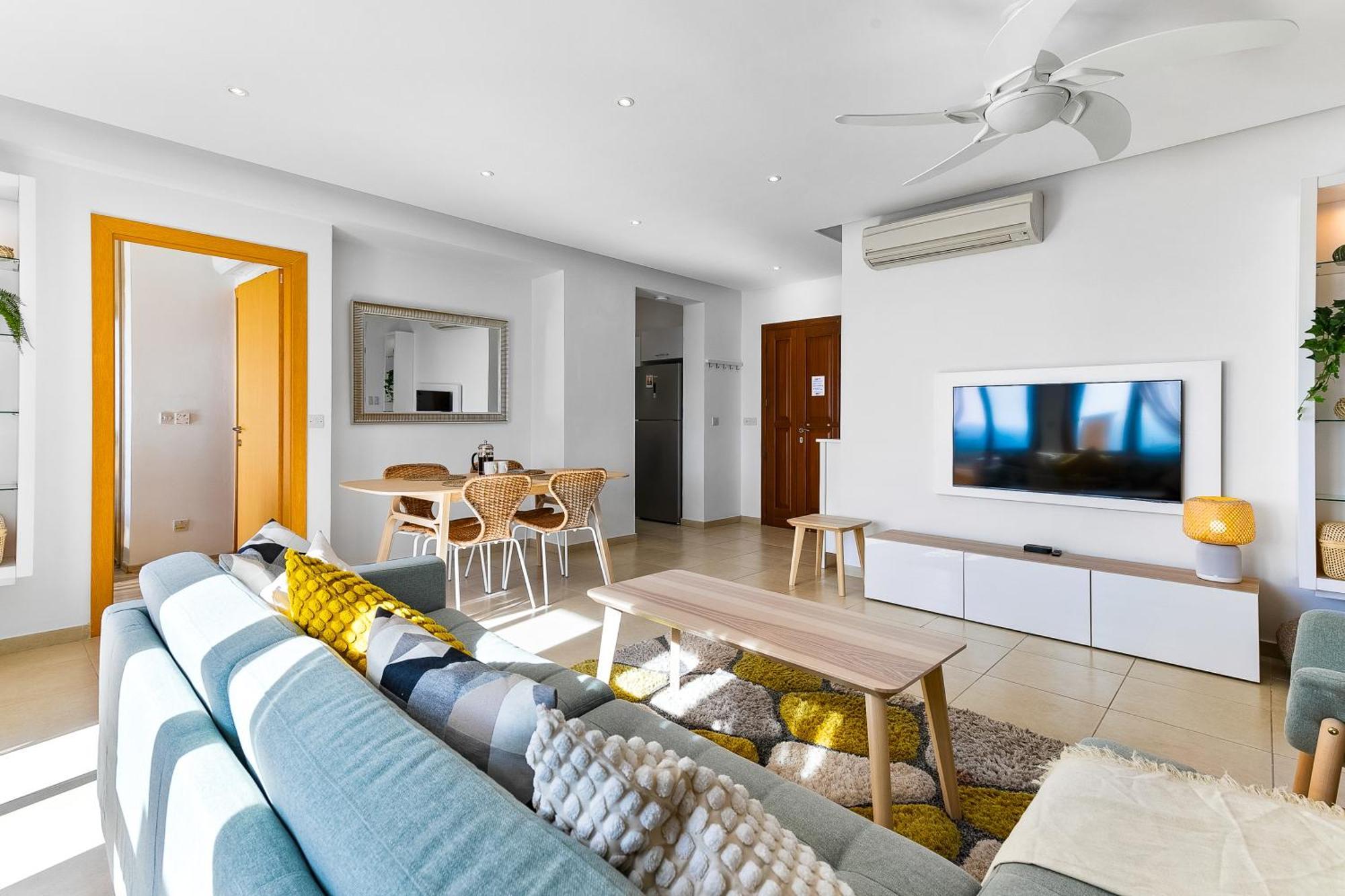 2 Bedroom Apartment Thalassa With Sea And Sunset Views, Aphrodite Hills Resort Sakarya Dış mekan fotoğraf