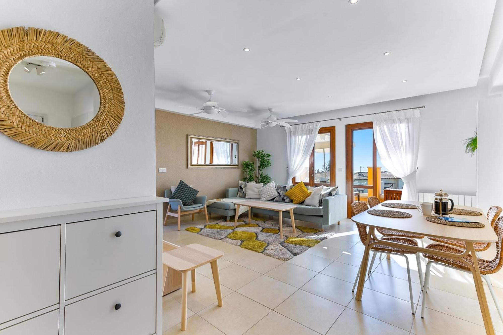 2 Bedroom Apartment Thalassa With Sea And Sunset Views, Aphrodite Hills Resort Sakarya Dış mekan fotoğraf